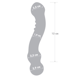 Фаллос из стекла Glas 6" Curved G-Spot